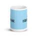 La Fresnense The Fresno Resident Funny Home Office Work Coffee Mug Mexican Spanish Pride Gift White Glossy Cup Sky Blue Card Mug Mexicada