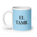 El Tamil The Tamil Funny Home Office Work Coffee Mug Mexican Spanish Pride Gift White Glossy Cup Sky Blue Card Mug Mexicada