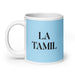 La Tamil The Tamil Funny Home Office Work Coffee Mug Mexican Spanish Pride Gift White Glossy Cup Sky Blue Card Mug Mexicada