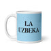 La Uzbeka The Uzbek Funny Home Office Work Coffee Mug Mexican Spanish Pride Gift White Glossy Cup Sky Blue Card Mug Mexicada