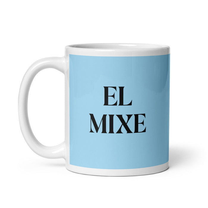 El Mixe The Mixe Funny Home Office Work Coffee Mug Mexican Spanish Pride Gift White Glossy Cup Sky Blue Card Mug Mexicada