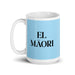 El Māori The Māori Funny Home Office Work Coffee Mug Mexican Spanish Pride Gift White Glossy Cup Sky Blue Card Mug Mexicada