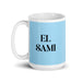 El Sami The Sami Funny Home Office Work Coffee Mug Mexican Spanish Pride Gift White Glossy Cup Sky Blue Card Mug Mexicada