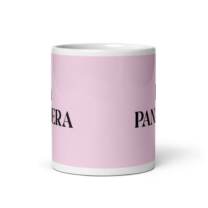 La Panadera The Baker Funny Home Office Work Coffee Mug Mexican Spanish Pride Gift White Glossy Cup Light Pink Card Mug Mexicada