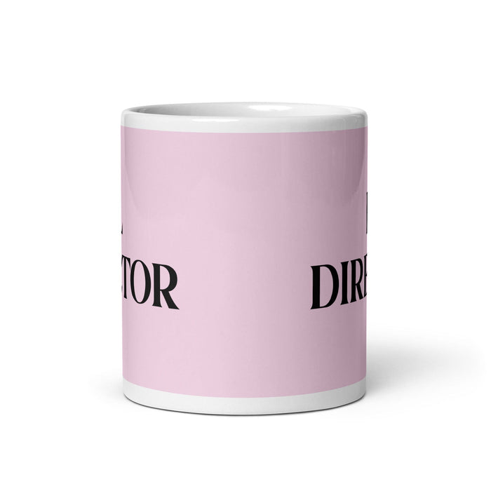 El Director The Director Funny Home Office Work Coffee Mug Mexican Spanish Pride Gift White Glossy Cup Light Pink Card Mug Mexicada