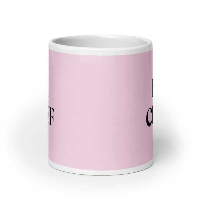 La Chef The Chef Funny Home Office Work Coffee Mug Mexican Spanish Pride Gift White Glossy Cup Light Pink Card Mug Mexicada