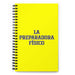 La Preparadora Físico The Fitness Trainer | Yellow Spiral Notebook, 140 Dotted Sheets | Funny Gift Idea Home Office Work | Mexican Spanish Pride Gift Mexicada