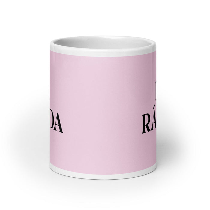 La Rápida The Fast One Funny Home Office Work Coffee Mug Mexican Spanish Pride Gift White Glossy Cup Light Pink Card Mug Mexicada