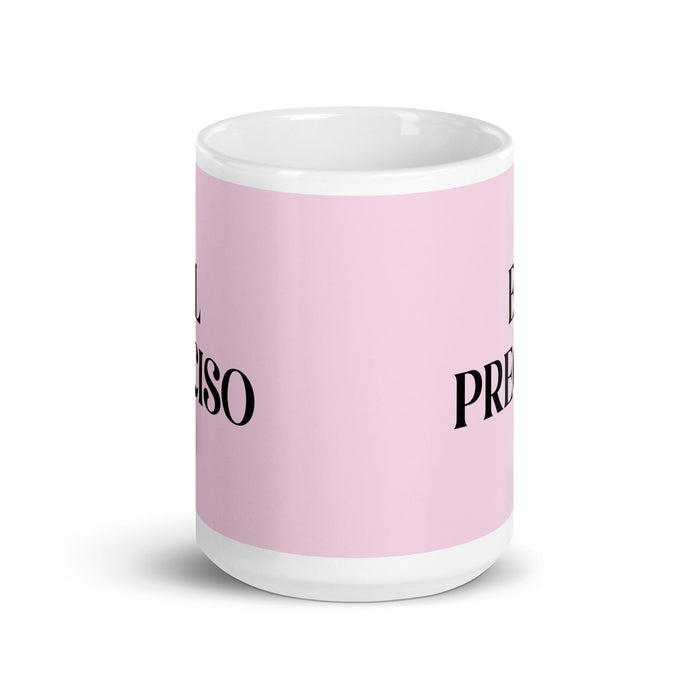 El Preciso The Precise One Funny Home Office Work Coffee Mug Mexican Spanish Pride Gift White Glossy Cup Light Pink Card Mug Mexicada