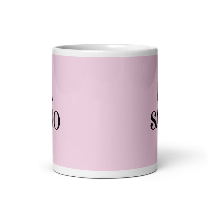 El Sabio The Wise One Funny Home Office Work Coffee Mug Mexican Spanish Pride Gift White Glossy Cup Light Pink Card Mug Mexicada