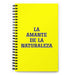 La Amante De La Naturaleza The Nature Lover | Yellow Spiral Notebook, 140 Dotted Sheets | Funny Gift Idea Home Office Work | Mexican Spanish Pride Gift Mexicada