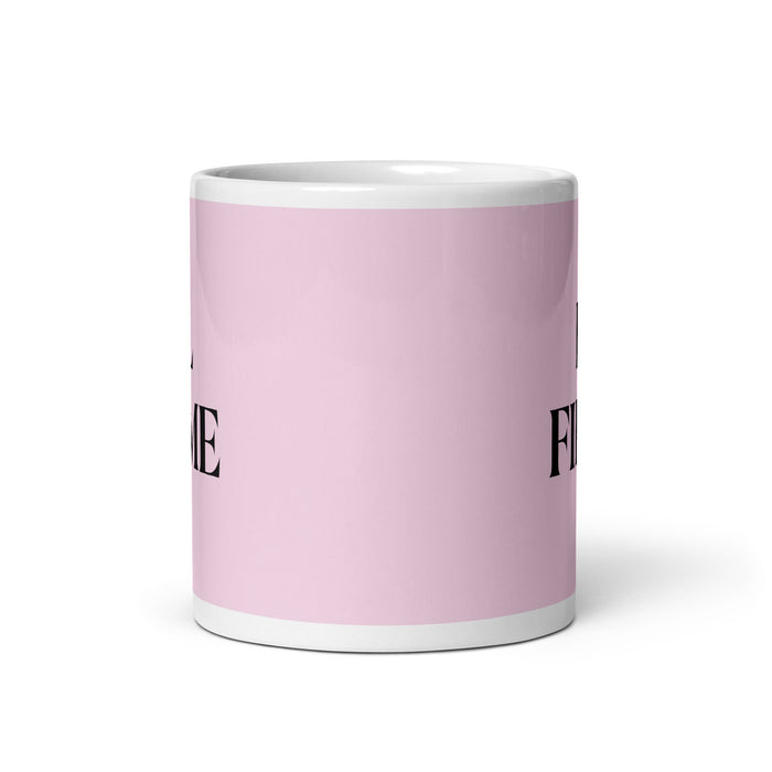 El Firme The Steadfast One Funny Home Office Work Coffee Mug Mexican Spanish Pride Gift White Glossy Cup Light Pink Card Mug Mexicada