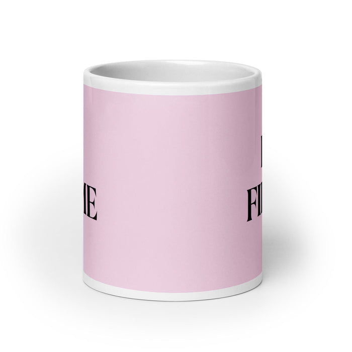 El Firme The Steadfast One Funny Home Office Work Coffee Mug Mexican Spanish Pride Gift White Glossy Cup Light Pink Card Mug Mexicada