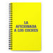 La Aficionada A Los Coches The Car Enthusiast | Yellow Spiral Notebook, 140 Dotted Sheets | Funny Gift Idea Home Office Work | Mexican Spanish Pride Gift Mexicada