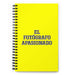 El Fotógrafo Apasionado The Passionate Photographer | Yellow Spiral Notebook, 140 Dotted Sheets | Funny Gift Idea Home Office Work | Mexican Spanish Pride Gift Mexicada