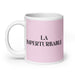 La Imperturbable The Unflappable One Funny Home Office Work Coffee Mug Mexican Spanish Pride Gift White Glossy Cup Light Pink Card Mug Mexicada