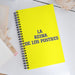 La Reina De Los Postres The Dessert Queen / King | Yellow Spiral Notebook, 140 Dotted Sheets | Funny Gift Idea Home Office Work | Mexican Spanish Pride Gift Mexicada