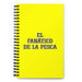 El Fanático De La Pesca The Fishing Fanatic | Yellow Spiral Notebook, 140 Dotted Sheets | Funny Gift Idea Home Office Work | Mexican Spanish Pride Gift Mexicada