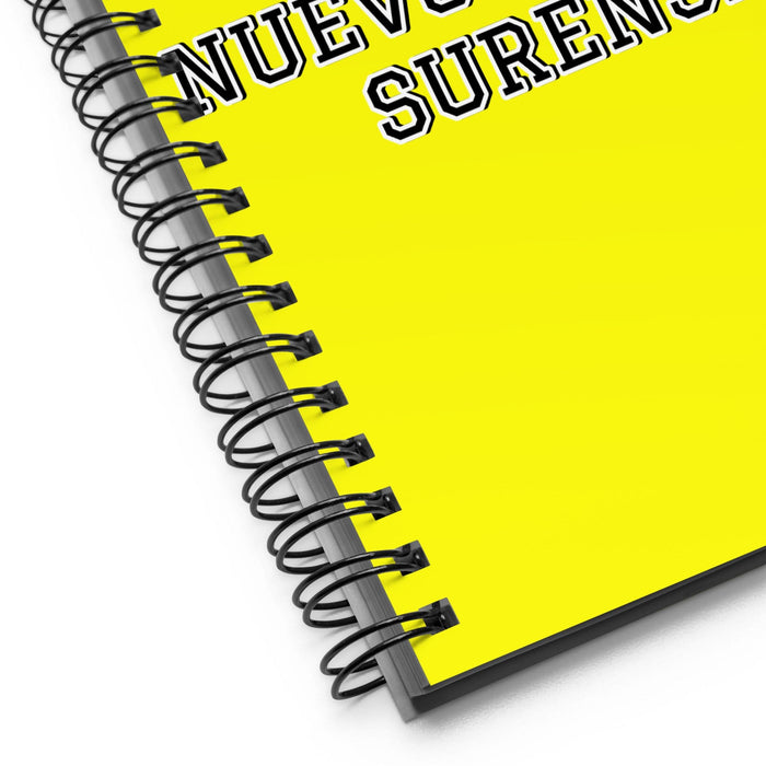 La Nuevogalesdel Surense The New South Welsh | Yellow Spiral Notebook, 140 Dotted Sheets | Funny Gift Idea Home Office Work | Mexican Spanish Pride Gift Mexicada