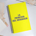 La Princesa Del Desorden The Princess / Prince Of Chaos | Yellow Spiral Notebook, 140 Dotted Sheets | Funny Gift Idea Home Office Work | Mexican Spanish Pride Gift Mexicada