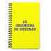 La Ingeniera De Sistemas The Systems Engineer | Yellow Spiral Notebook, 140 Dotted Sheets | Funny Gift Idea Home Office Work | Mexican Spanish Pride Gift Mexicada