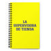 La Supervisora De Tienda The Store Supervisor | Yellow Spiral Notebook, 140 Dotted Sheets | Funny Gift Idea Home Office Work | Mexican Spanish Pride Gift Mexicada