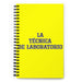 La Técnica De Laboratorio The Lab Technician | Yellow Spiral Notebook, 140 Dotted Sheets | Funny Gift Idea Home Office Work | Mexican Spanish Pride Gift Mexicada