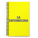 La Entomologa The Entomologist | Yellow Spiral Notebook, 140 Dotted Sheets | Funny Gift Idea Home Office Work | Mexican Spanish Pride Gift Mexicada