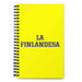 La Finlandesa The Finnish | Yellow Spiral Notebook, 140 Dotted Sheets | Funny Gift Idea Home Office Work | Mexican Spanish Pride Gift Mexicada