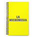 La Micronesia The Micronesian | Yellow Spiral Notebook, 140 Dotted Sheets | Funny Gift Idea Home Office Work | Mexican Spanish Pride Gift Mexicada