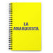 La Anarquista The Anarchist | Yellow Spiral Notebook, 140 Dotted Sheets | Funny Gift Idea Home Office Work | Mexican Spanish Pride Gift Mexicada