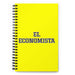 El Economista The Economist | Yellow Spiral Notebook, 140 Dotted Sheets | Funny Gift Idea Home Office Work | Mexican Spanish Pride Gift Mexicada