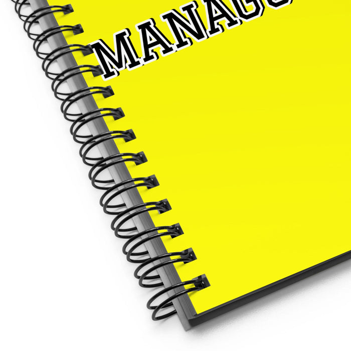 La Managüense The Managua Resident | Yellow Spiral Notebook, 140 Dotted Sheets | Funny Gift Idea Home Office Work | Mexican Spanish Pride Gift Mexicada