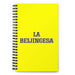 La Beijingesa The Beijinger | Yellow Spiral Notebook, 140 Dotted Sheets | Funny Gift Idea Home Office Work | Mexican Spanish Pride Gift Mexicada