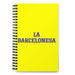 La Barcelonesa The Barcelonian | Yellow Spiral Notebook, 140 Dotted Sheets | Funny Gift Idea Home Office Work | Mexican Spanish Pride Gift Mexicada