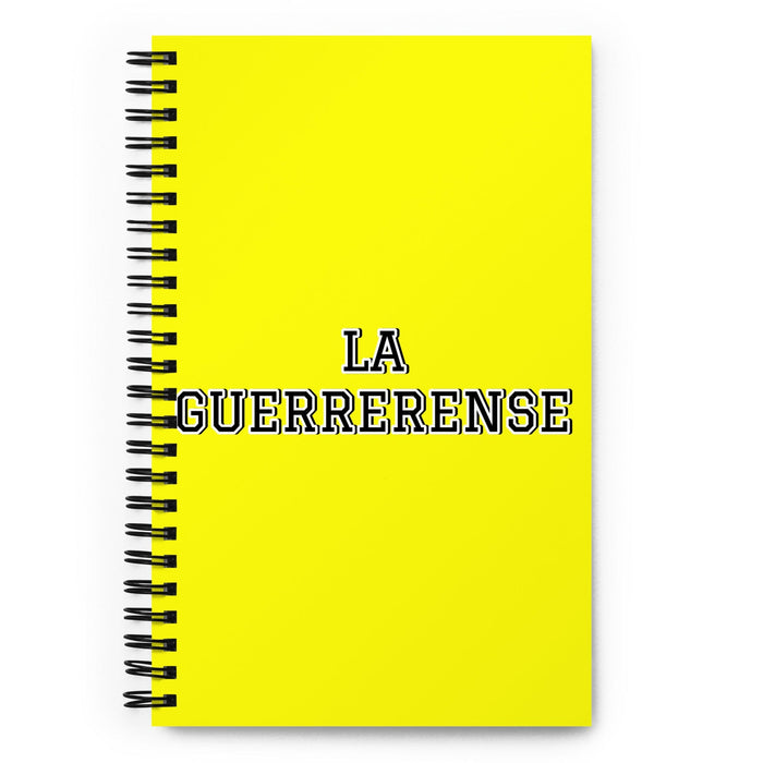 La Guerrerense The Guerrero Resident | Yellow Spiral Notebook, 140 Dotted Sheets | Funny Gift Idea Home Office Work | Mexican Spanish Pride Gift Mexicada