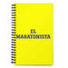 El Maratonista The Marathon Runner | Yellow Spiral Notebook, 140 Dotted Sheets | Funny Gift Idea Home Office Work | Mexican Spanish Pride Gift Mexicada