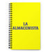 La Almacenista The Warehouse Worker | Yellow Spiral Notebook, 140 Dotted Sheets | Funny Gift Idea Home Office Work | Mexican Spanish Pride Gift Mexicada