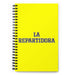 La Repartidora The Delivery Person | Yellow Spiral Notebook, 140 Dotted Sheets | Funny Gift Idea Home Office Work | Mexican Spanish Pride Gift Mexicada