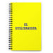 El Utilitarista The Utilitarian | Yellow Spiral Notebook, 140 Dotted Sheets | Funny Gift Idea Home Office Work | Mexican Spanish Pride Gift Mexicada