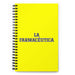 La Farmacéutica The Pharmacist | Yellow Spiral Notebook, 140 Dotted Sheets | Funny Gift Idea Home Office Work | Mexican Spanish Pride Gift Mexicada