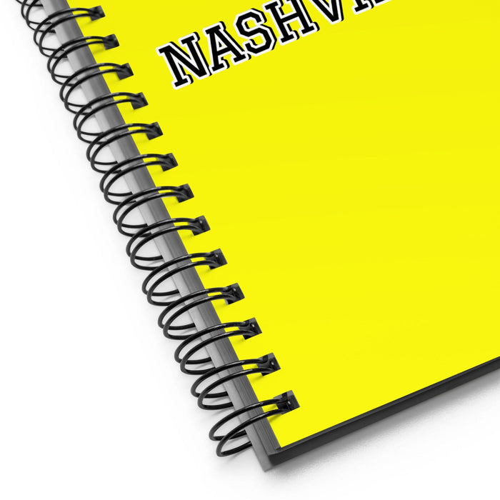 La Nashvilliana The Nashvillian | Yellow Spiral Notebook, 140 Dotted Sheets | Funny Gift Idea Home Office Work | Mexican Spanish Pride Gift Mexicada