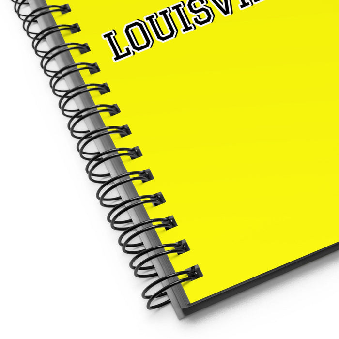 La Louisvillense The Louisville Resident | Yellow Spiral Notebook, 140 Dotted Sheets | Funny Gift Idea Home Office Work | Mexican Spanish Pride Gift Mexicada