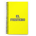 El Fiestero The Party Animal | Yellow Spiral Notebook, 140 Dotted Sheets | Funny Gift Idea Home Office Work | Mexican Spanish Pride Gift Mexicada