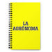 La Agrónoma The Agronomist | Yellow Spiral Notebook, 140 Dotted Sheets | Funny Gift Idea Home Office Work | Mexican Spanish Pride Gift Mexicada