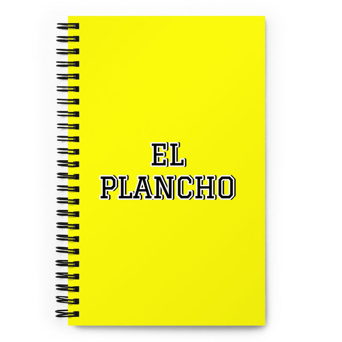 El Plancho The Well-Dressed | Yellow Spiral Notebook, 140 Dotted Sheets | Funny Gift Idea Home Office Work | Mexican Spanish Pride Gift Mexicada