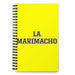 La Marimacho The Tomboy | Yellow Spiral Notebook, 140 Dotted Sheets | Funny Gift Idea Home Office Work | Mexican Spanish Pride Gift Mexicada