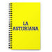 La Asturiana The Asturian | Yellow Spiral Notebook, 140 Dotted Sheets | Funny Gift Idea Home Office Work | Mexican Spanish Pride Gift Mexicada