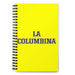 La Columbina The Columbus Resident | Yellow Spiral Notebook, 140 Dotted Sheets | Funny Gift Idea Home Office Work | Mexican Spanish Pride Gift Mexicada