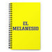 El Melanesio The Melanesian | Yellow Spiral Notebook, 140 Dotted Sheets | Funny Gift Idea Home Office Work | Mexican Spanish Pride Gift Mexicada